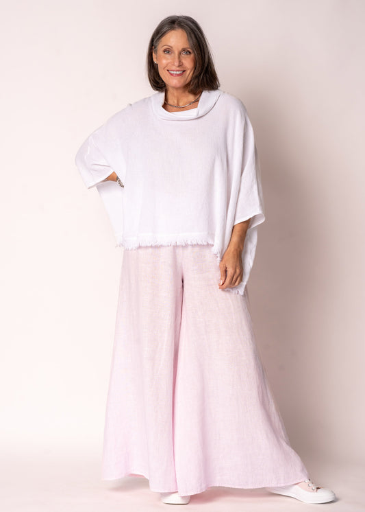 Diana Linen Pant in Modena Pink