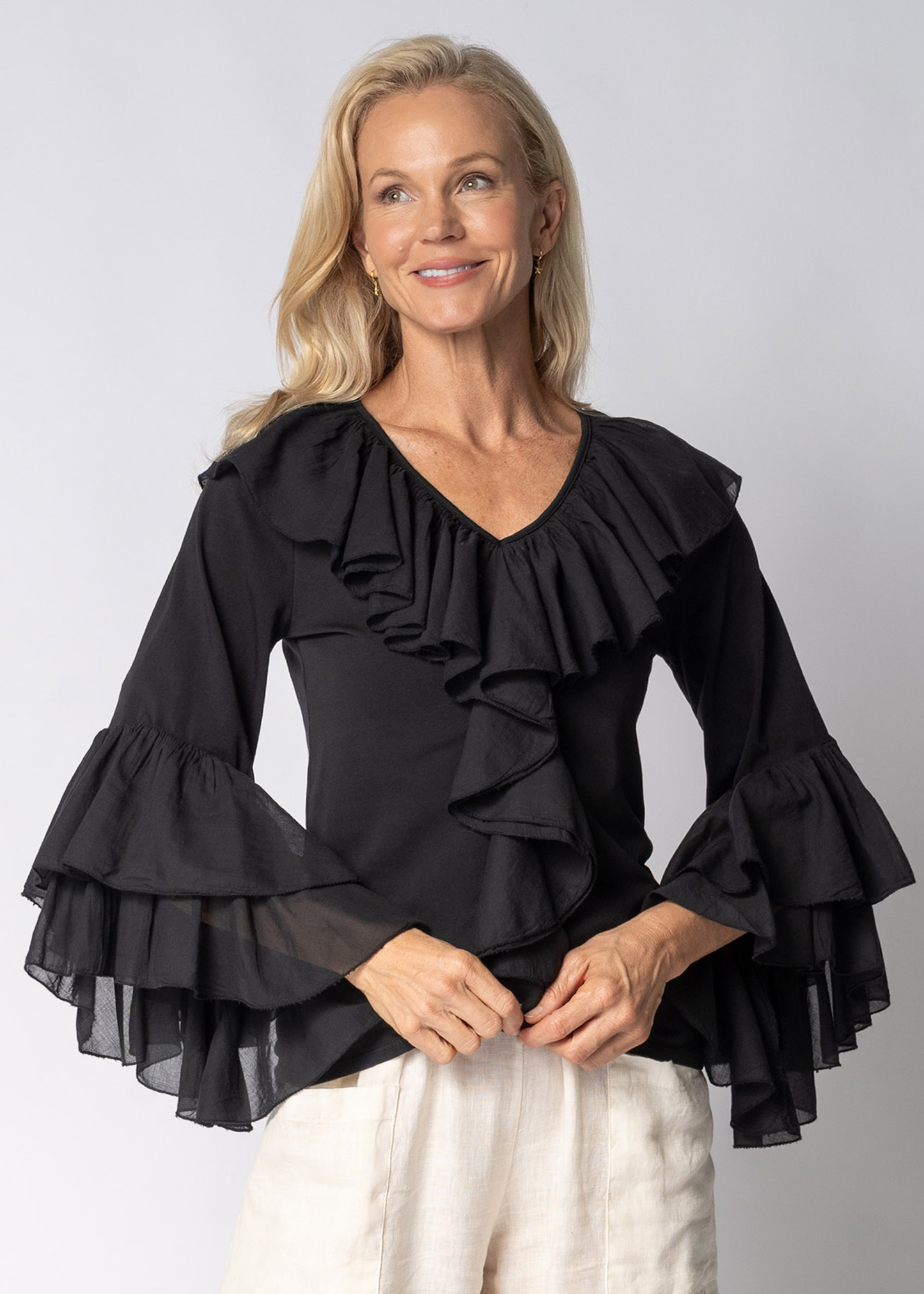 Fiorella Top in Onyx