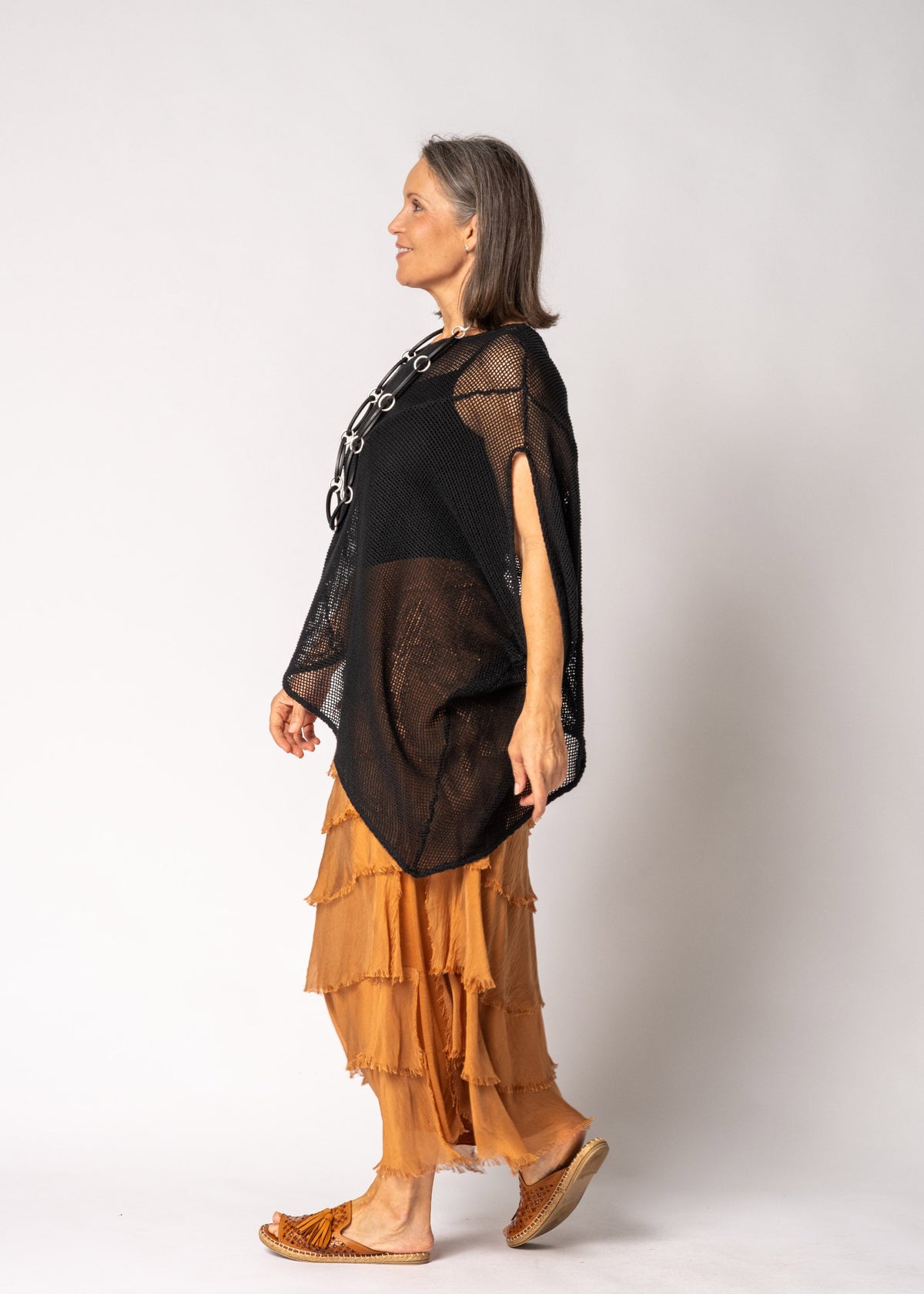 Fifi Silk Skirt in Burnt Toffee