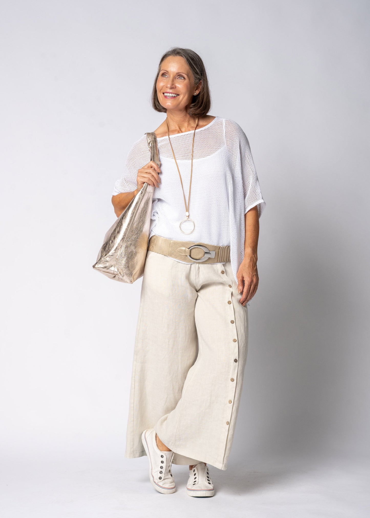 Clair Linen Pants in Latte