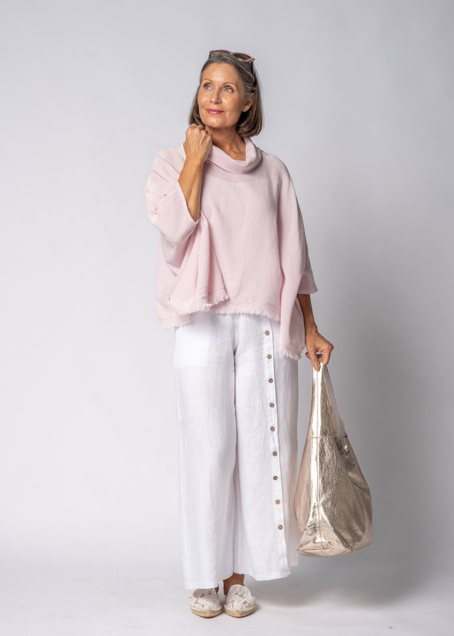 Clair Linen Pants in White