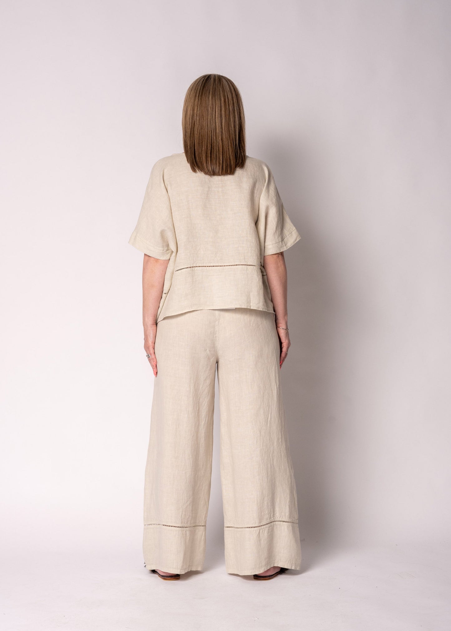 Bexley Linen Top in Latte