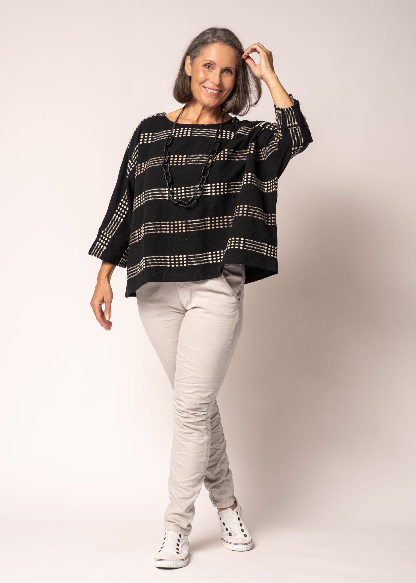 Malibu Cotton Top in Onyx