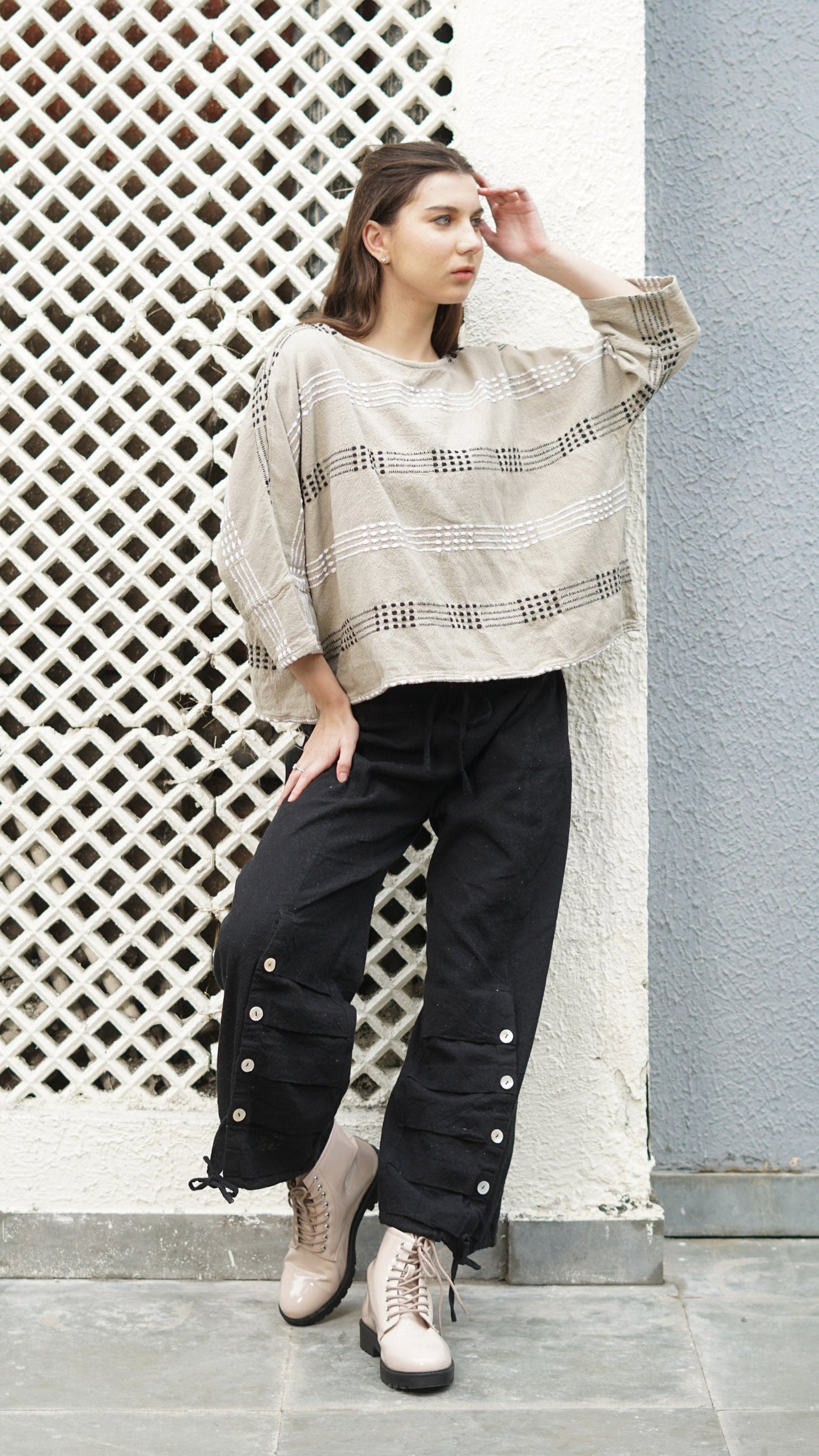 Malibu Cotton Top in Latte