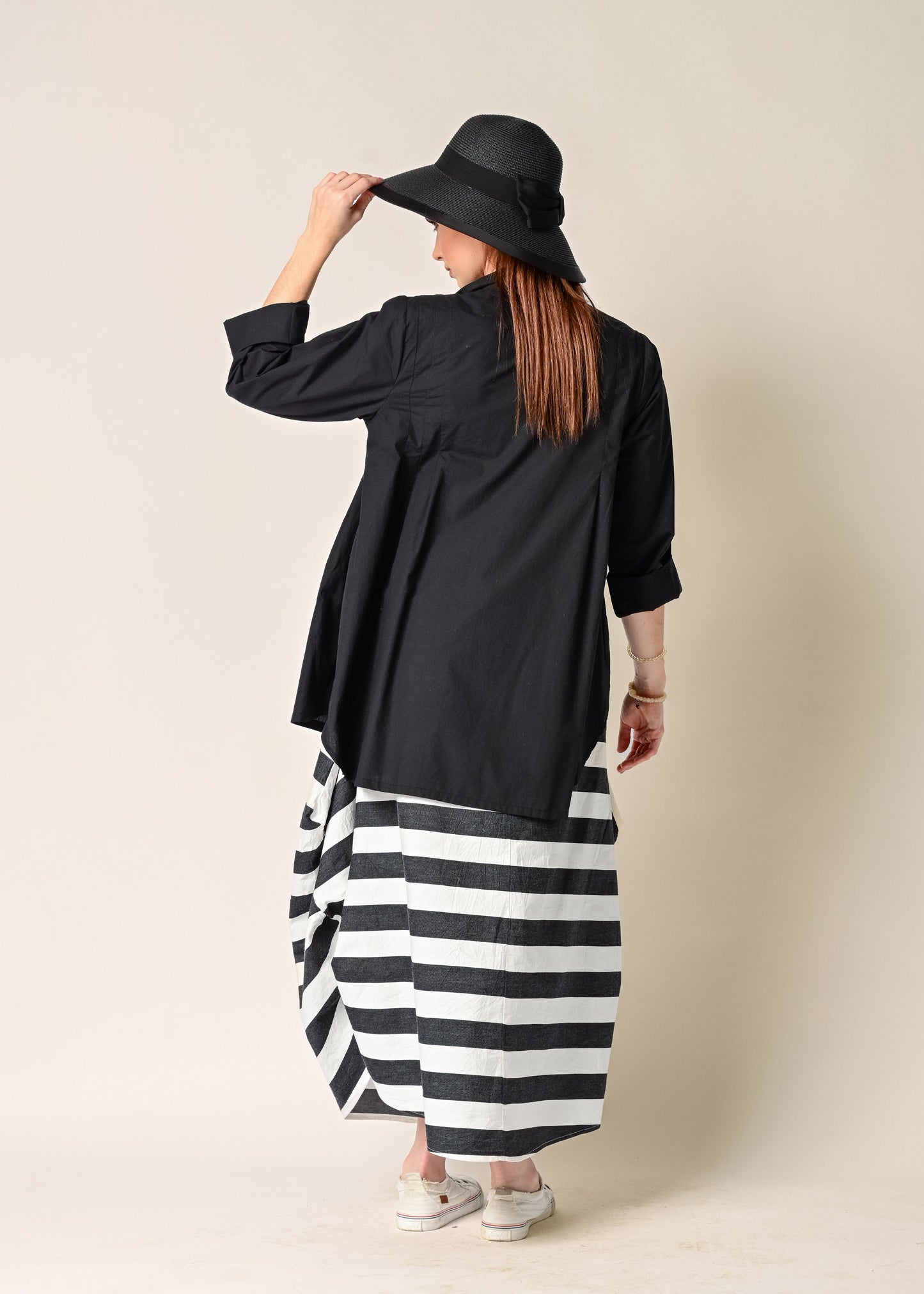 Nia Cotton Top in Onyx