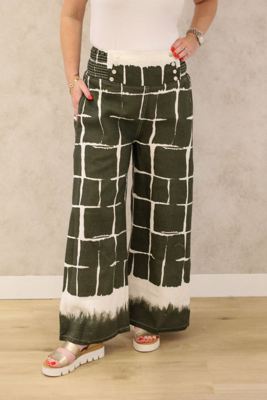 Rayna Linen Pant in Khaki