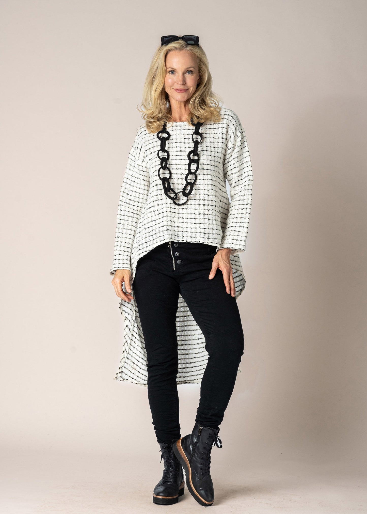 Norah Linen Top in Cream