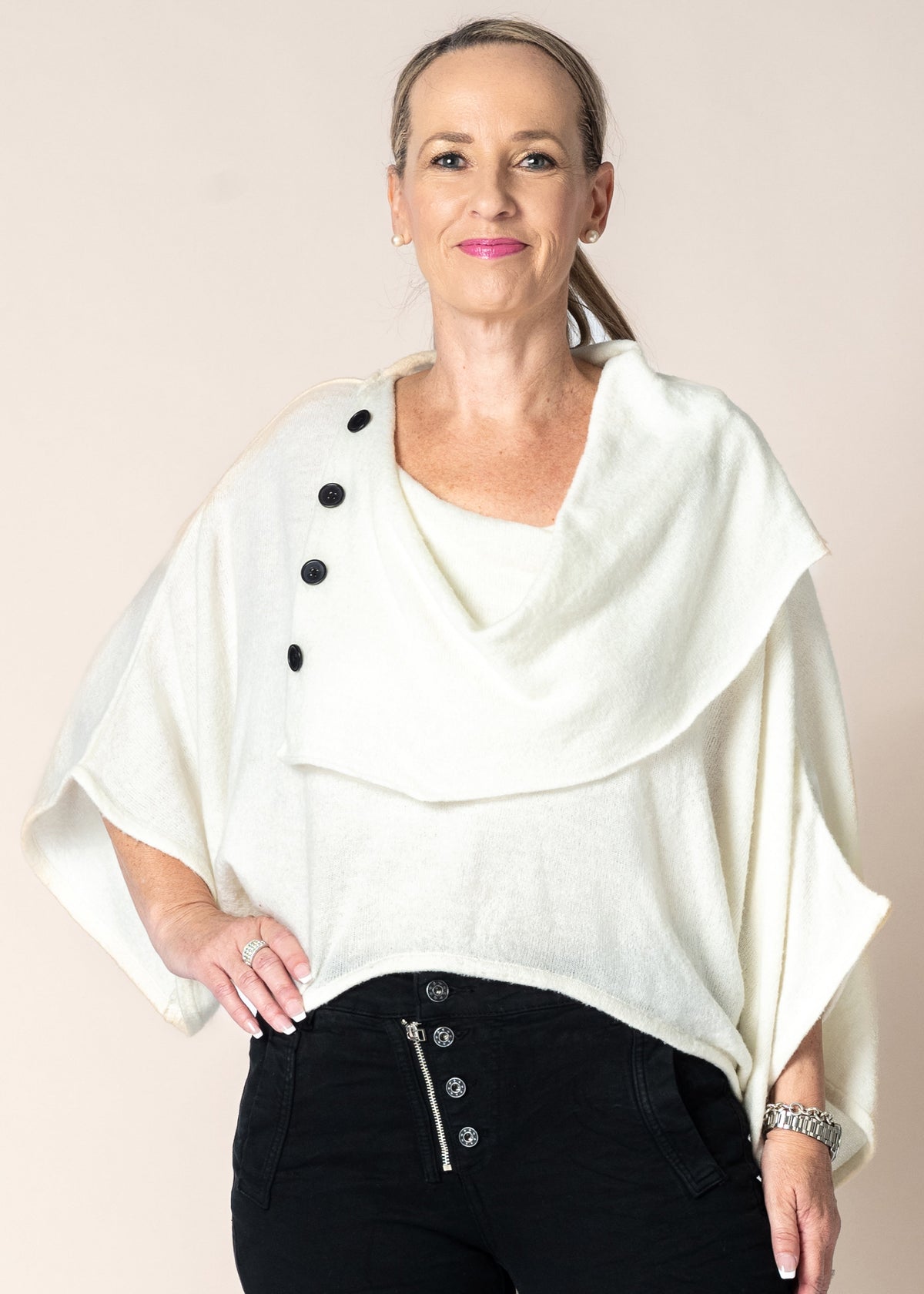 Elspeth Top in Cream