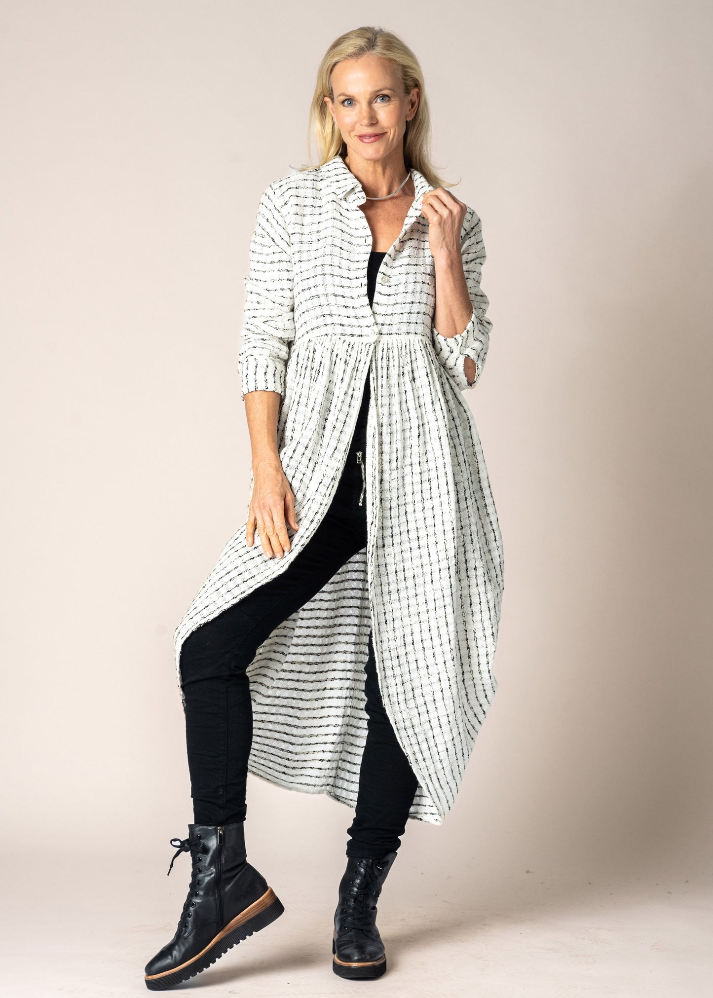 Cambria Linen Jacket in Cream