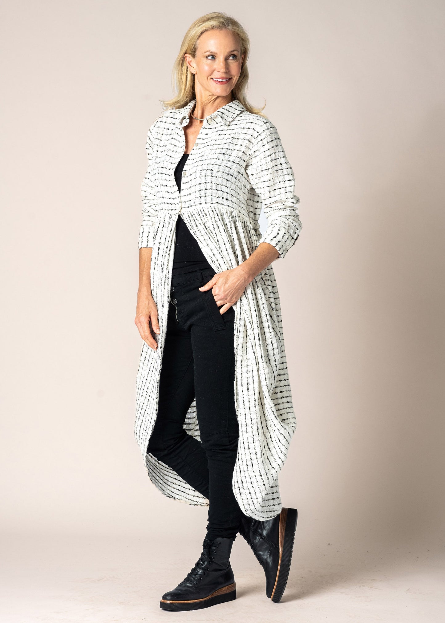 Cambria Linen Jacket in Cream
