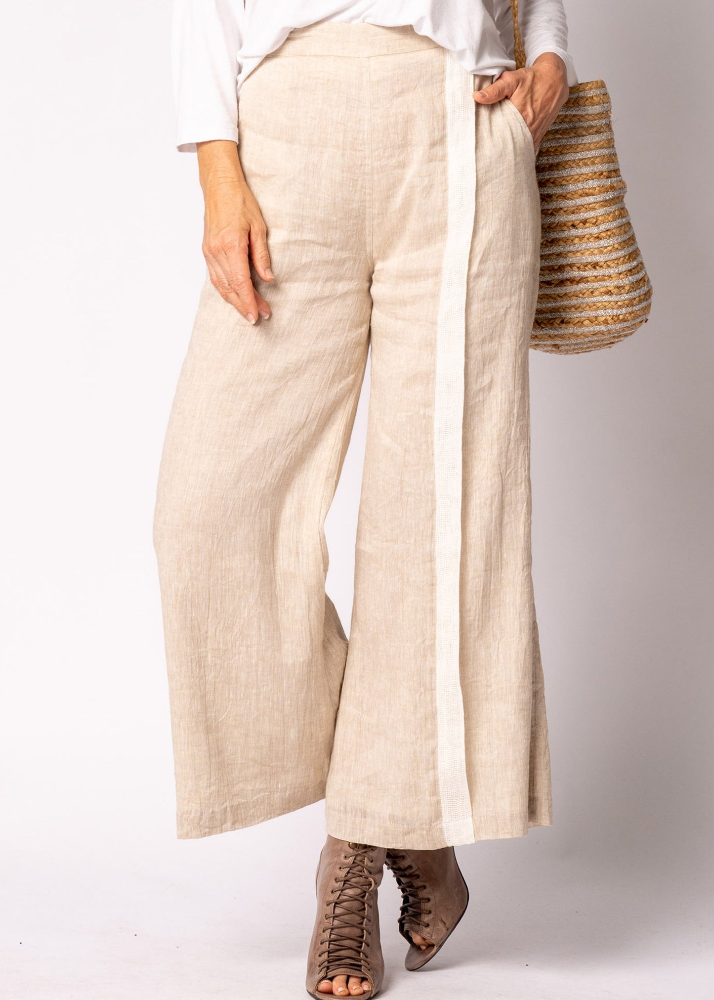 Nova  Cotton  Pants in Latte
