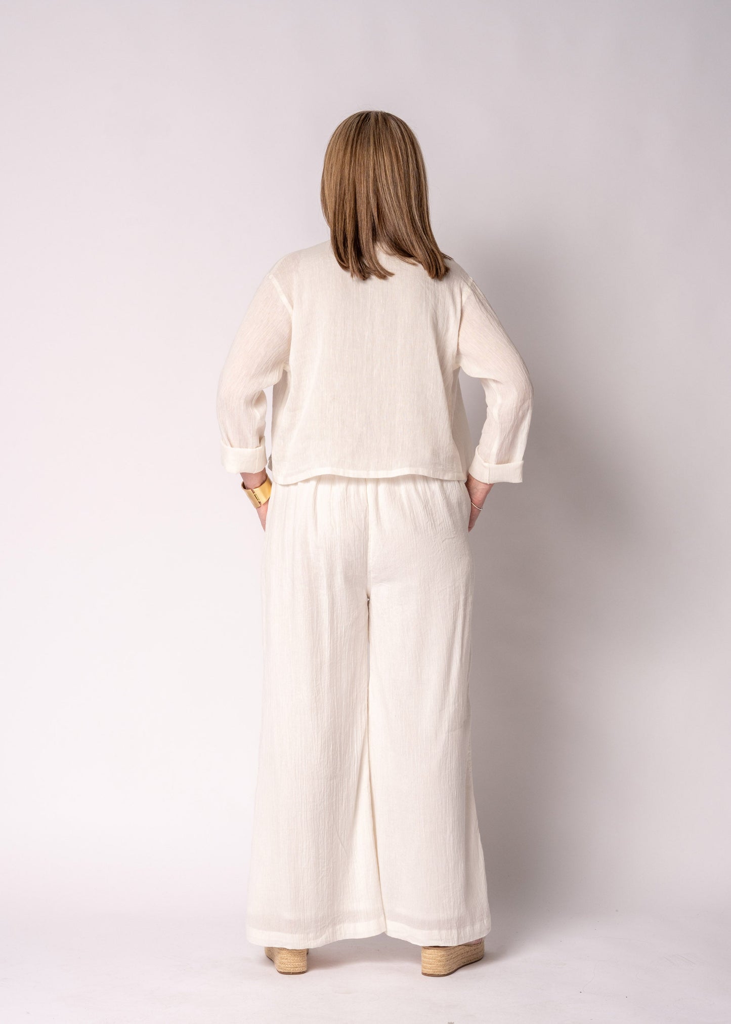 Nova Cotton  Pants in Cream