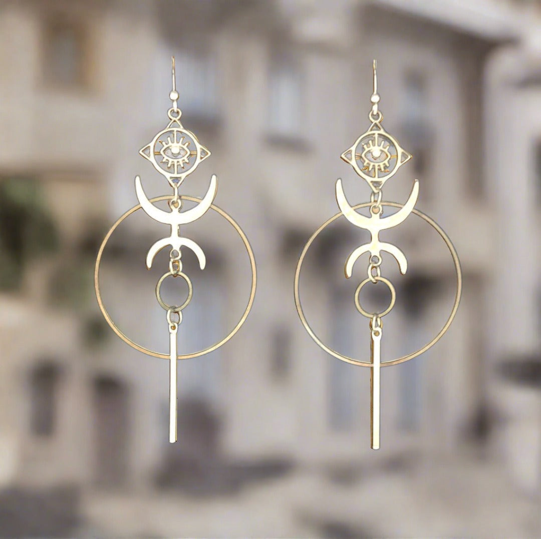 Egyption Style Drop Earrings - Cheeky Goddess