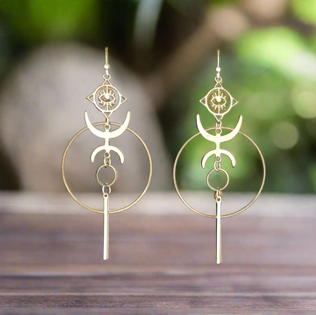 Egyption Style Drop Earrings - Cheeky Goddess