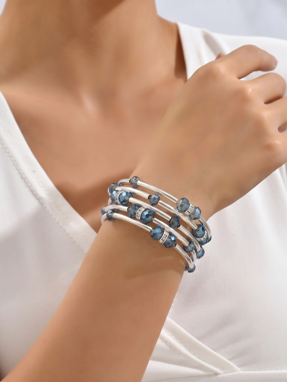 Bracelet - Wire Wrap - 5 Strand