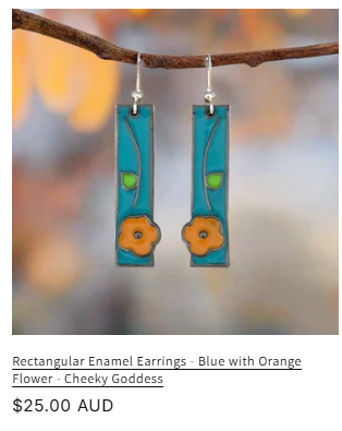 Teal Bloom Jewellery Set — Earrings & Bracelet Bundle