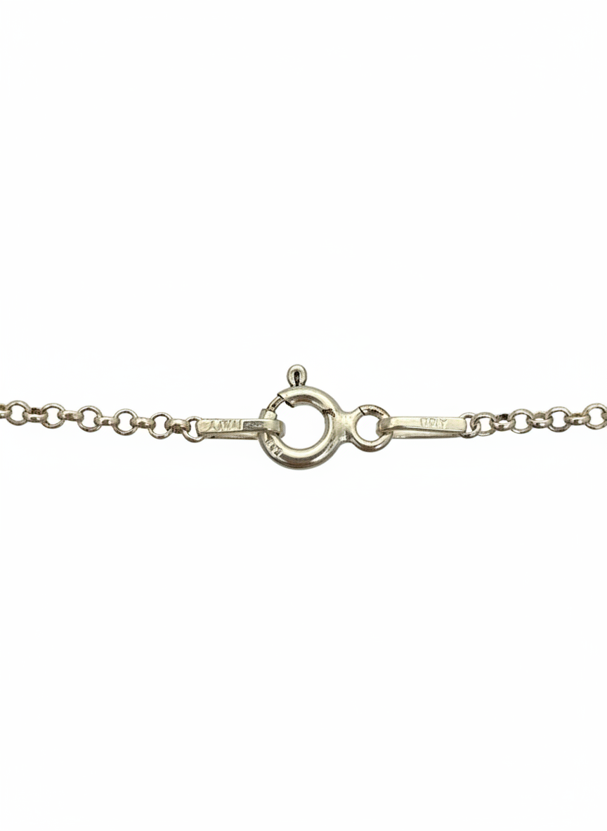 Sterling silver clasp on chain